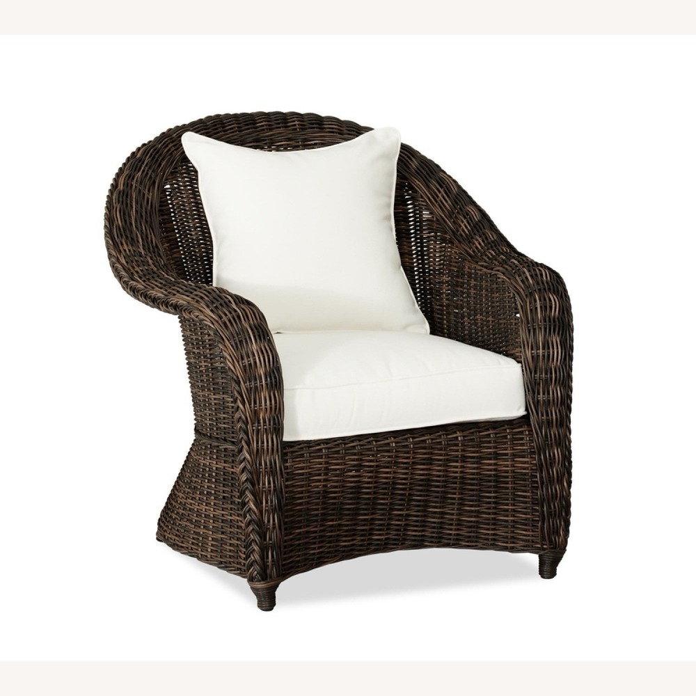 pottery barn Oatmeal Outdoor Seat Cushion Cover  Great Condition Cover Only